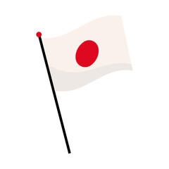 japan flag waving
