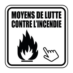 Logo moyens de lutte contre l'incendie.