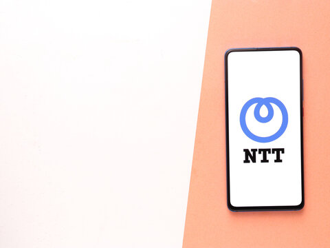Assam, india - July 17, 2020 : NTT data a a largest telecommunication company in japan.