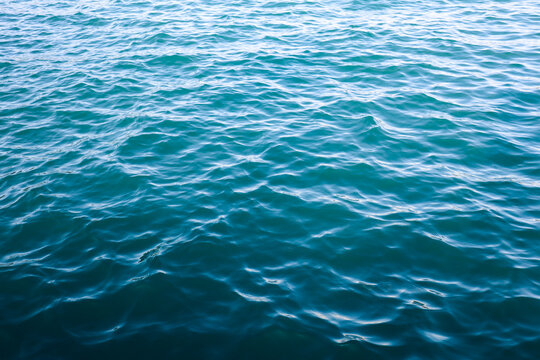 blue water surface, water waves
