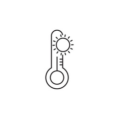 Temperature measurement equipment scale icon