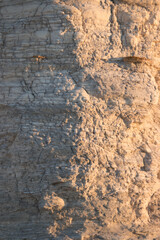 Close up shot of gritty rock texture