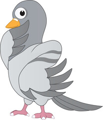 A dove thinks about something that bothers him all day