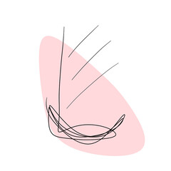 Abstract drawing line