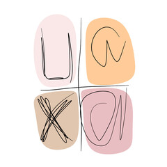 Abstract drawing line