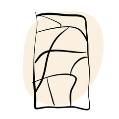 Abstract drawing line