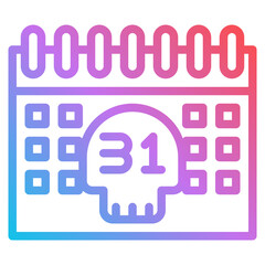 calendar gradient icon