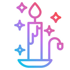 candle gradient icon