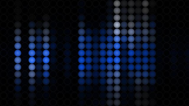 Illumination. Wave. Black and blue optical illusion. Looped motion. Psychedelic hypnotic transformation. Looping animation footage for design. Animated geometric footage. 4K	