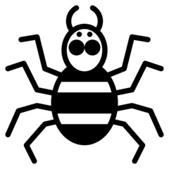spider glyph icon
