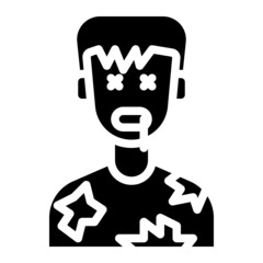 zombie glyph icon