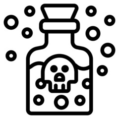 poison line icon
