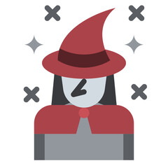 witch flat icon