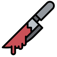 knife line icon