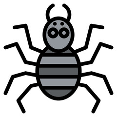 spider line icon