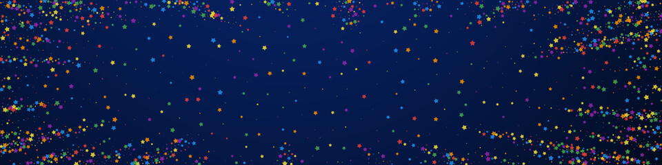 Fototapeta premium Festive comely confetti. Celebration stars. Childi
