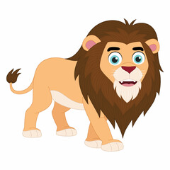 Cute lion cartoon