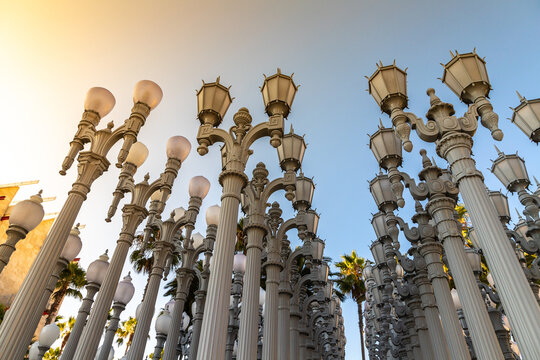 Public Art "Urban Light" in Los Angeles
