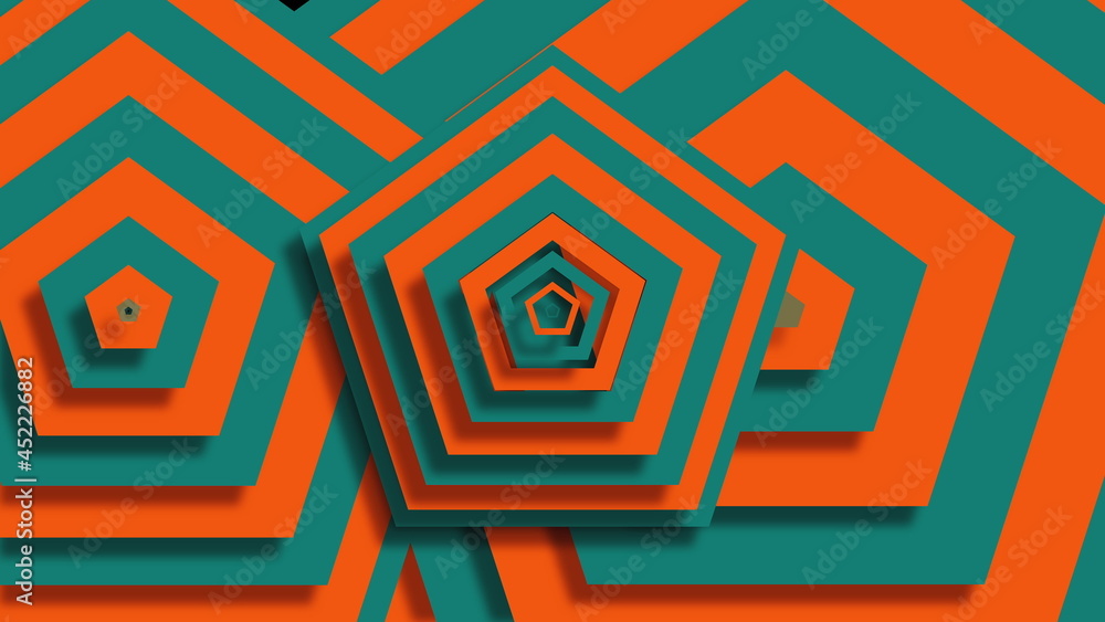 Poster computer generated web modern background. colorful pattern. 3d rendering abstract geometric shapes