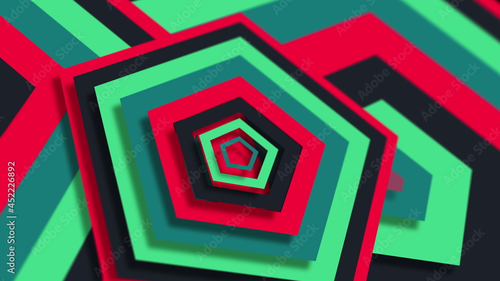 Poster computer generated web modern background. colorful pattern. 3d rendering abstract geometric shapes