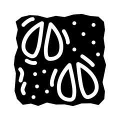 animal footprint glyph icon vector. animal footprint sign. isolated contour symbol black illustration
