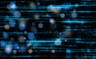 Abstraction inside the digital line world, computer technology background with grid, 3d rendering backdrop, computer generated