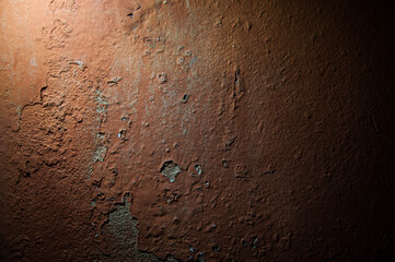 Dark brown stone old concrete wall background texture grunge and brown surface