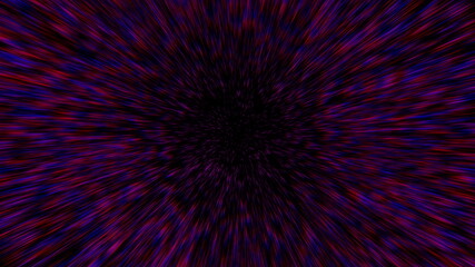 Time warp, traveling into dark unknown space, 3d rendering computer generated background