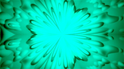 Obraz premium Abstract kaleidoscope background with bubbles, 3d rendering computer generated backdrop