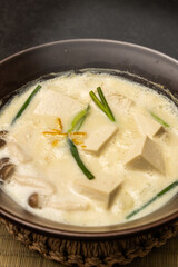 豆乳鍋　Soybean milk pan Japanese foods