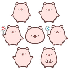 ぶたのバリエーションセット