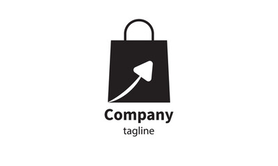Premium vector shopping bag logo, icon design