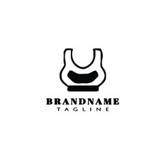 women undershirt cartoon logo icon design template vector illustration