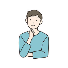 笑顔の男性