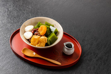 抹茶の和スイーツ　traditional Japanese Sweet taste desert