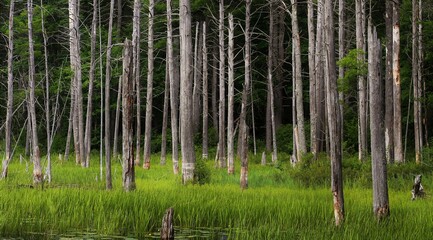 forest in the morning