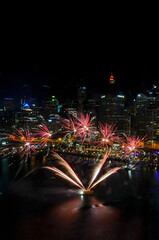 Naklejka premium Sydney Harbor Fireworks