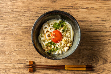 手打ちうどん　Hand-made udon Japanese cuisine