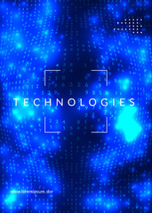 Digital technology abstract background. Artificial intelligence,