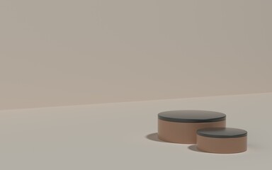 3d illustration product stage for showcase or promo