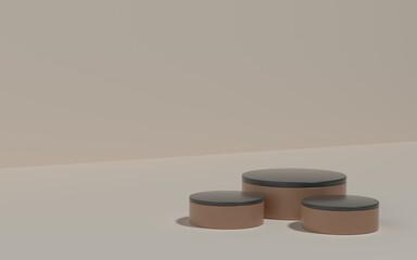 3d illustration product stage for showcase or promo