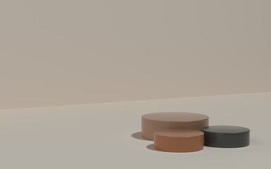 3d illustration product stage for showcase or promo