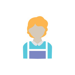 housewife character icon vector design illustration