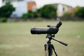 spotting scope is a tool to see the results of arrows stuck in targets in archery matches