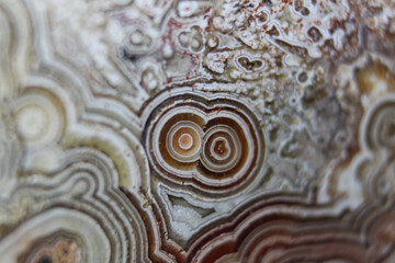 smooth circular structures on mexican laced agate
