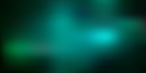 Fototapeta premium Dark green vector blurred backdrop.