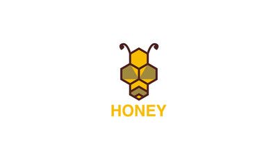 Premium vector nectar, honey bee, honey modern logo design style