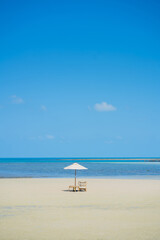 Beach and sea parasols