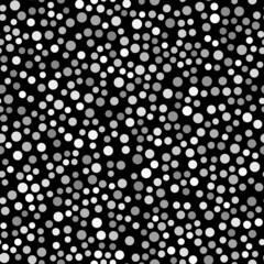 Seamless pattern with black and white dots. Vector illustration