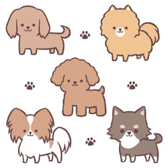 色々な小型犬のセット